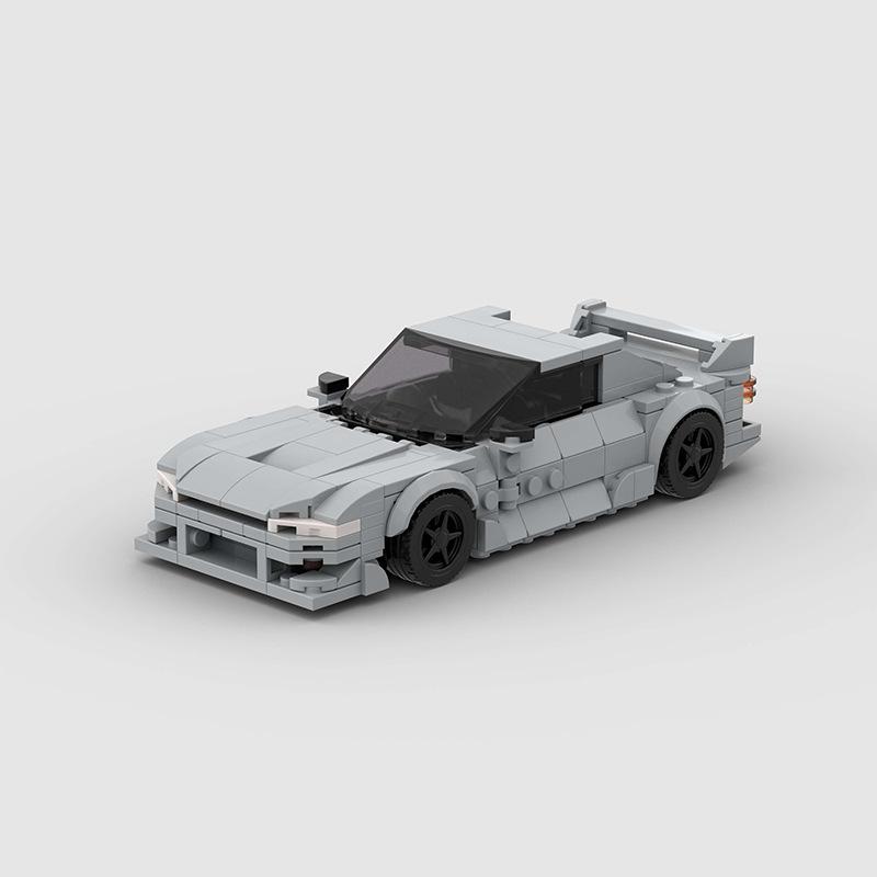 Technical Speed MOC Car City Super Rally Car Building Blocks Bricks Ornament Retro VintageToys For Kids Adults Birthday Gifts