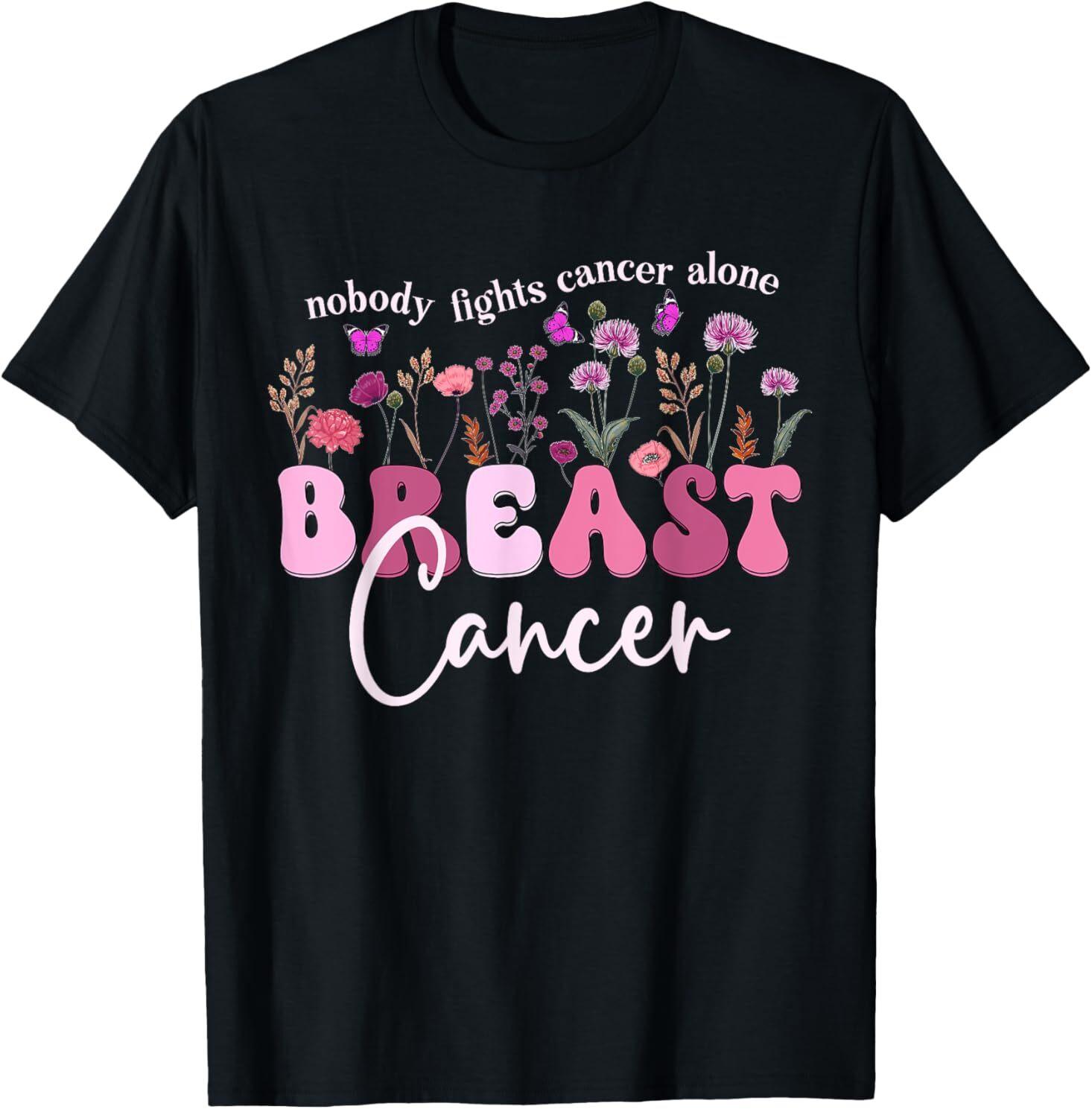 Breast Cancer Awareness Mom Support Breast Cancer Fighter Adult S-4XL T-Shirt XXL
