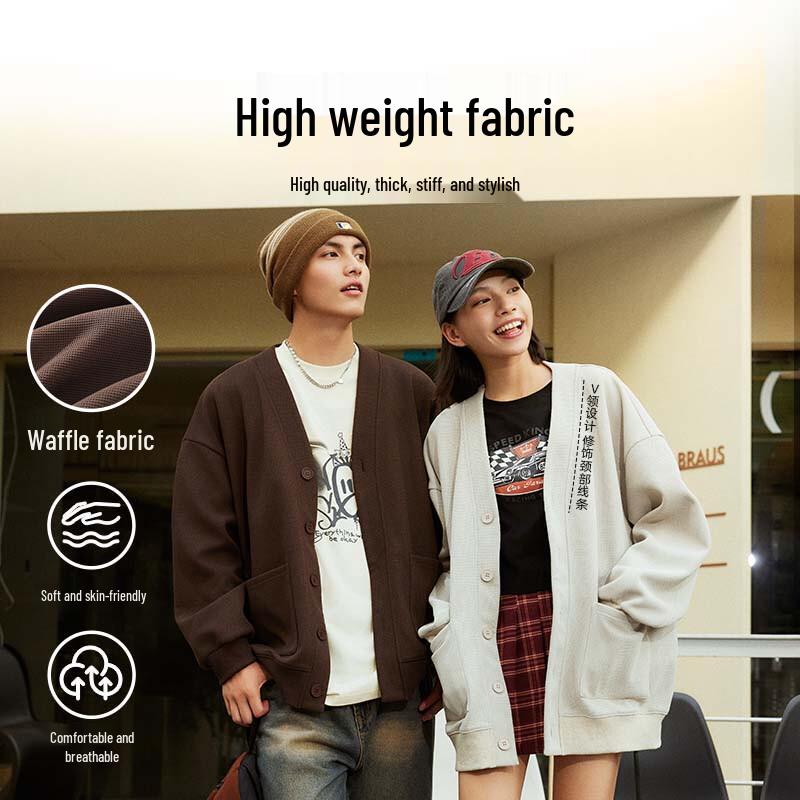 Jeanswest Men's Plush Lined Waffle Knit Hooded Jacket