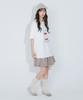 Mellotoli Check Tiered Mini Skirt (Brown)