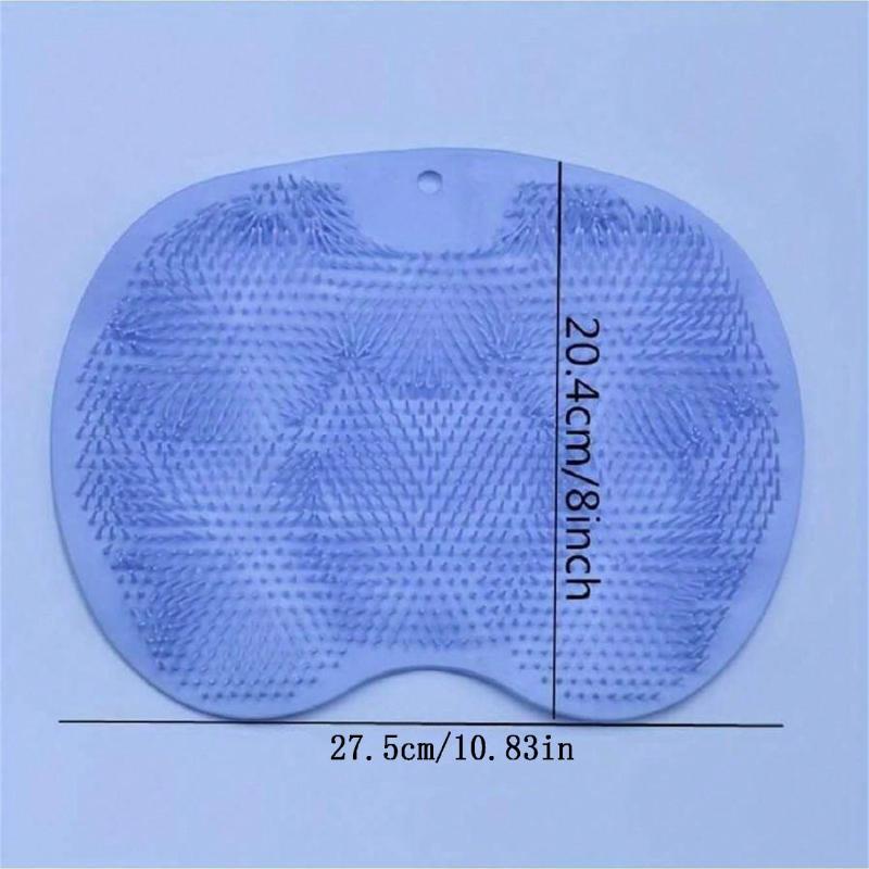 Foot Scrubber Mat, Exfoliating Shower Scrub Pad, Silicone Foot Massager, Bathroom Foot Scrubber