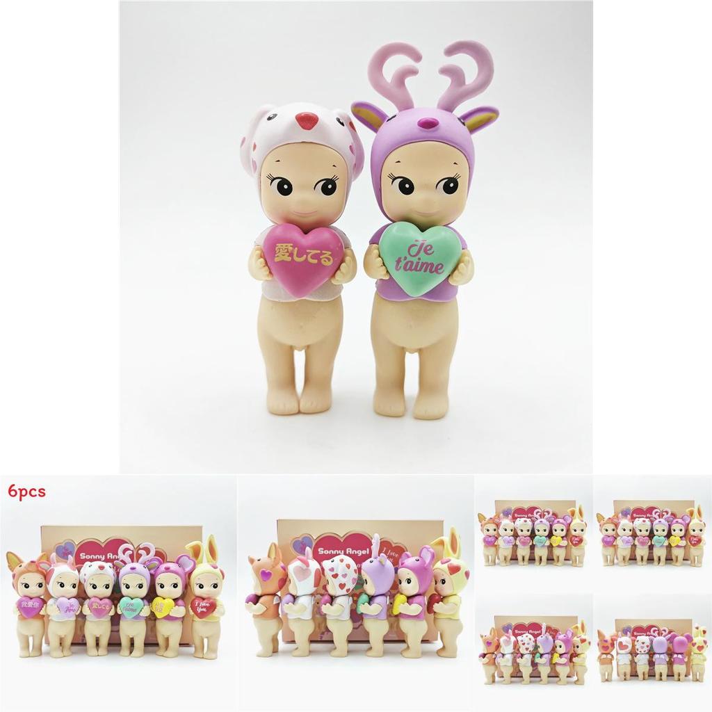 Buildable Angel Figurines Abs Model Kit Diy Assembly Cake Topper Blind Box Valentines Gift