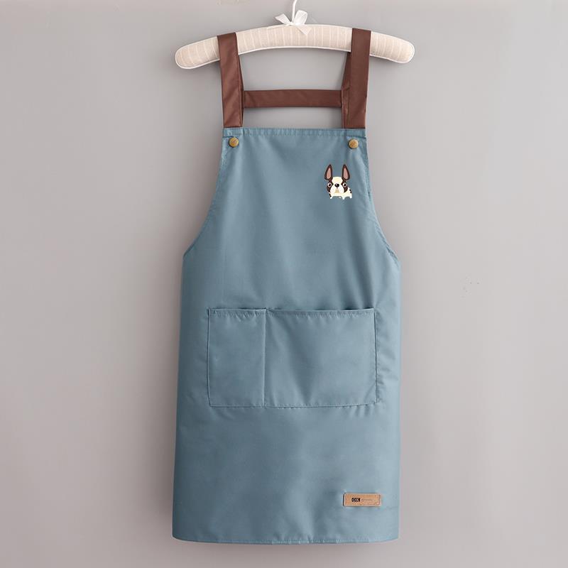 Korean Style Waterproof Unisex Kitchen Apron with Custom Logo