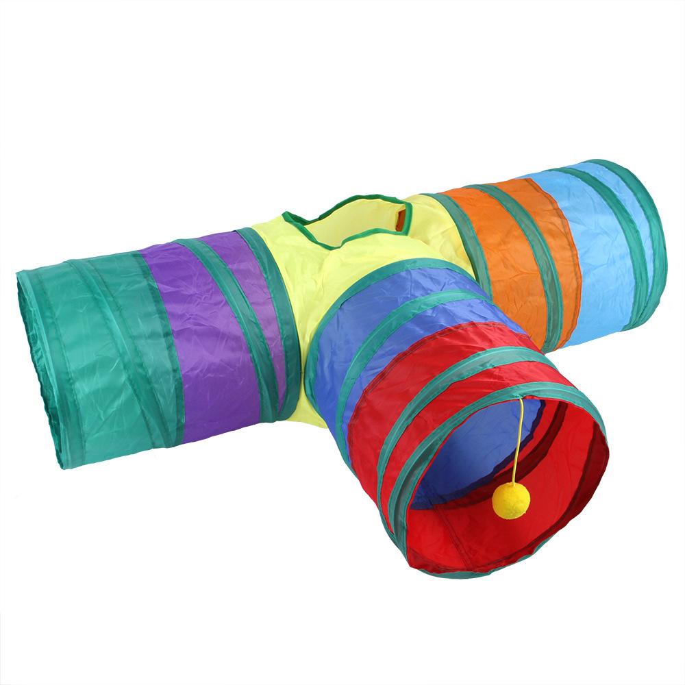 Cat Tunnel Foldable Cat Tunnel Toy for Cats Game Pet Supplies Toy Breathable Drill Barrel for Indoor Loud Paper MWJGW01