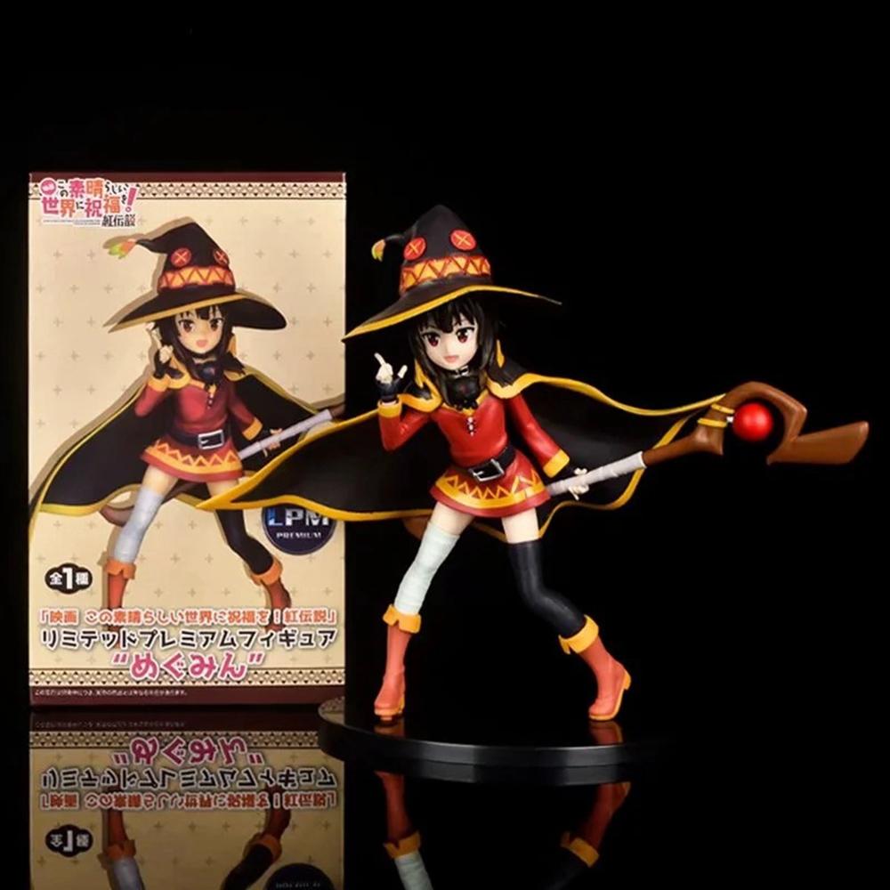 20CM Anime Film Kono Subarashii Sekai ni Shukufuku o! Kurenai Densetsu Figur Megumin Modell Puppe Spielzeug Actionfigur PVC