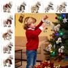 Party 2D Flat Christmas Hanging Pendant Ebony Horse Majesty Acrylic Horse Pendant Xmas Tree Hanging Ornament Navidad Decor