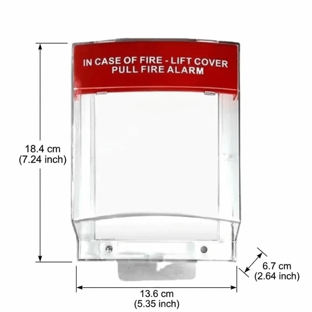 Transparent Housing Fire Safety Switch Guard Wall Mounted Protective Cover  Offices