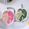 Pink/Green Plant Handkerchief Hand Towel Kitchen Towels Hanging Cleaning Towel Super Absorbent Bathroom Kitchen Accessories