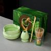Japanese Heart-shaped Matcha Bowl Set with Whisk and Brush for Tea Ceremony
