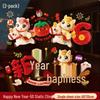AVADEN 2026 Year of the Horse New Year 5D Window Decals
