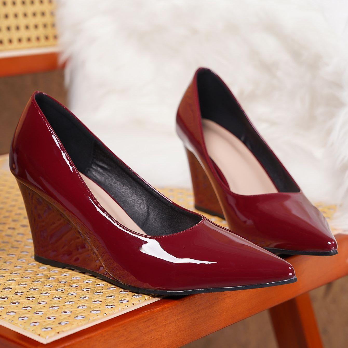 Elegant Woman Heeled Shoes 7cm Fashion