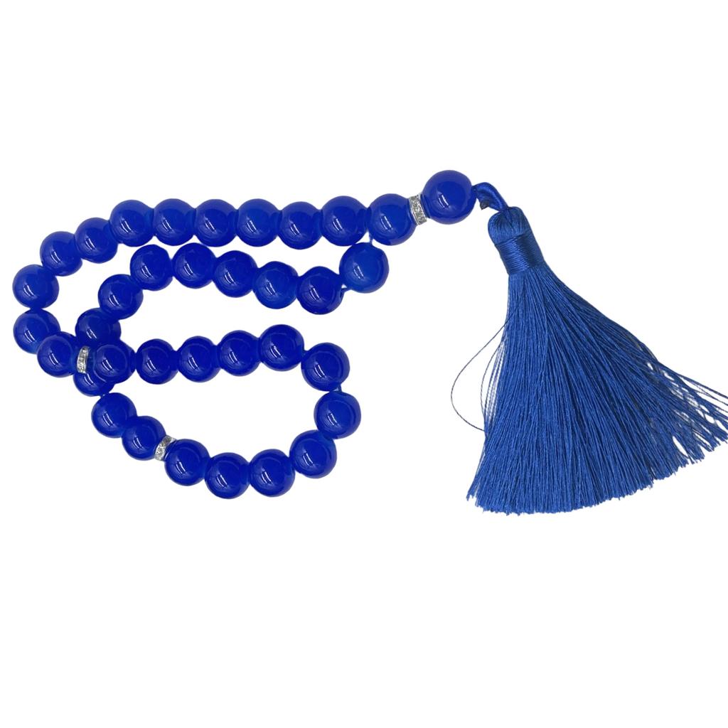 33 Bead Islamic Prayer Beads For Travel Religious Accessory Muslims Tasbih With Glass Beads for Everyday Worship Use
