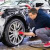 Dww Car Wheel Brush, Microfiber Cleaning Brush, Car Wheel Brush for Rims Without Metal Parts, No Scratches, Aluminum Rim Brush