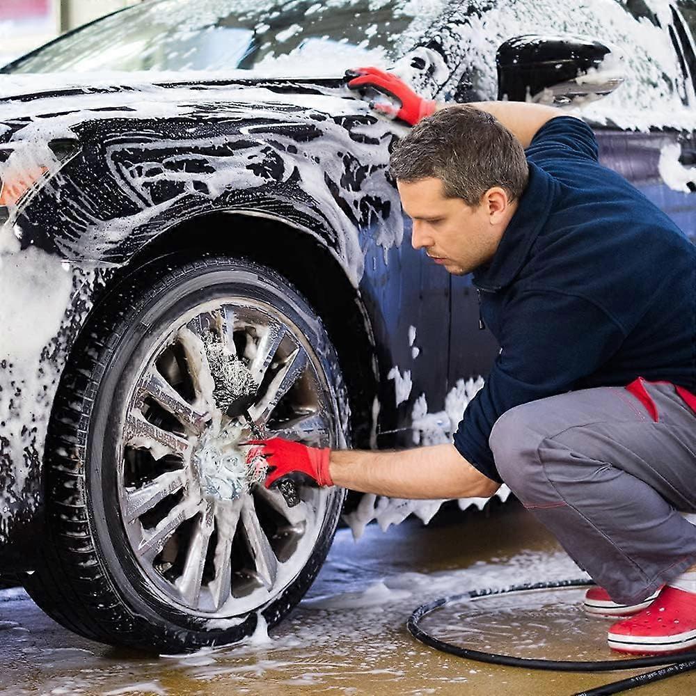 Dww Car Wheel Brush, Microfiber Cleaning Brush, Car Wheel Brush for Rims Without Metal Parts, No Scratches, Aluminum Rim Brush