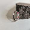 Silver Ring with Enamel, Cubic Zirconias, Product Weight 1.63 G (60002262)