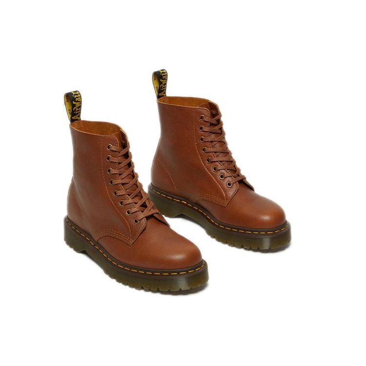Dr. Martens 1460 Pascal Leather Glossy Lace-Up Short Boots Unisex Boots Brown 26981220