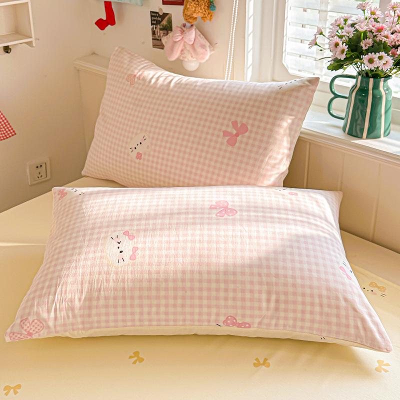 Pure Cotton Fresh Style Four-Piece Bedding Set for Spring/Summer - 2026 Edition (Fits 1.8m Beds)