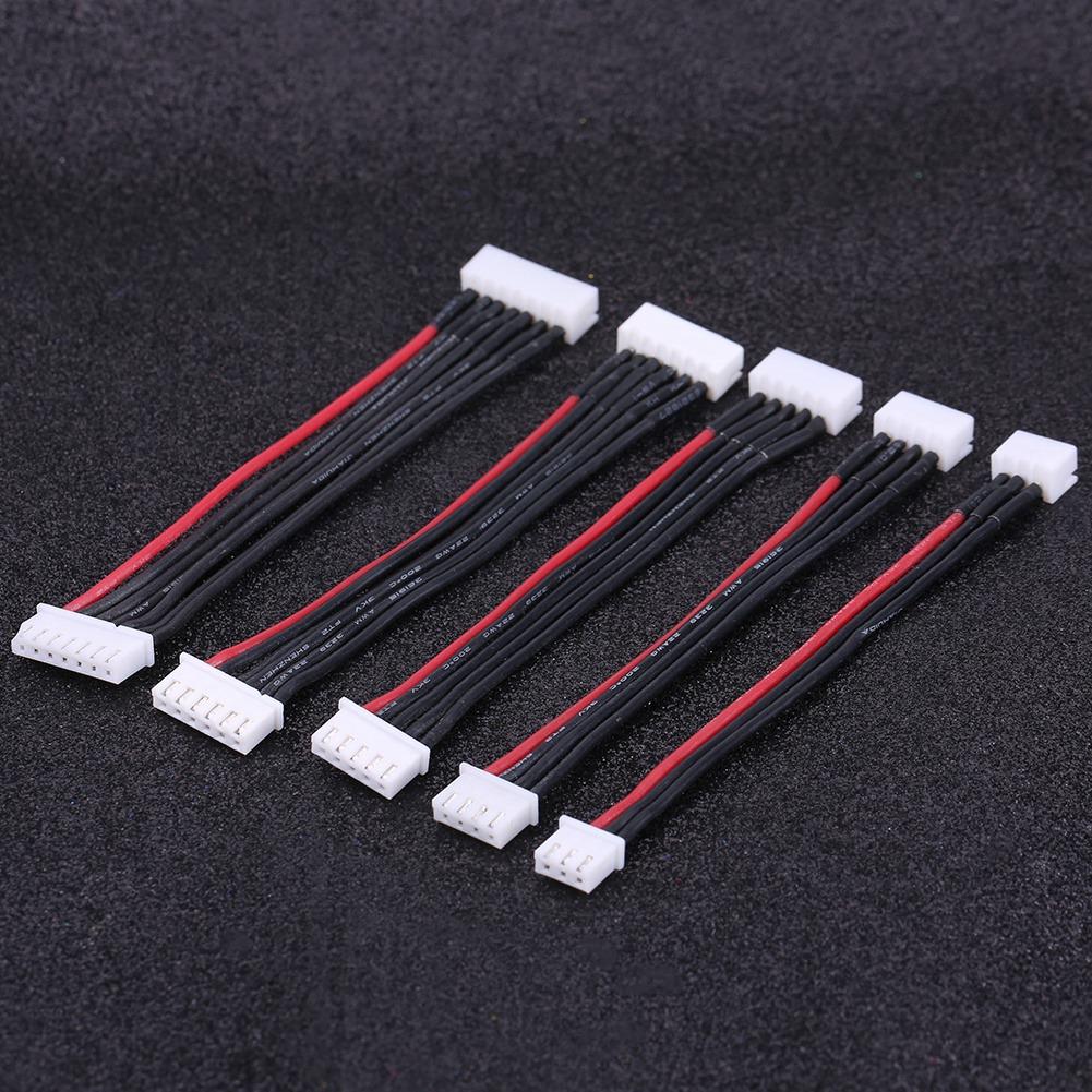 5ks/sada Lipo balanční prodlužovací kabel Silikonový vodič RC příslušenství pro 2S 3S 4S 5S 6S