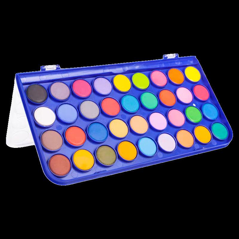 48-Color Watercolor Paint Set for Beginner Artists and School Students