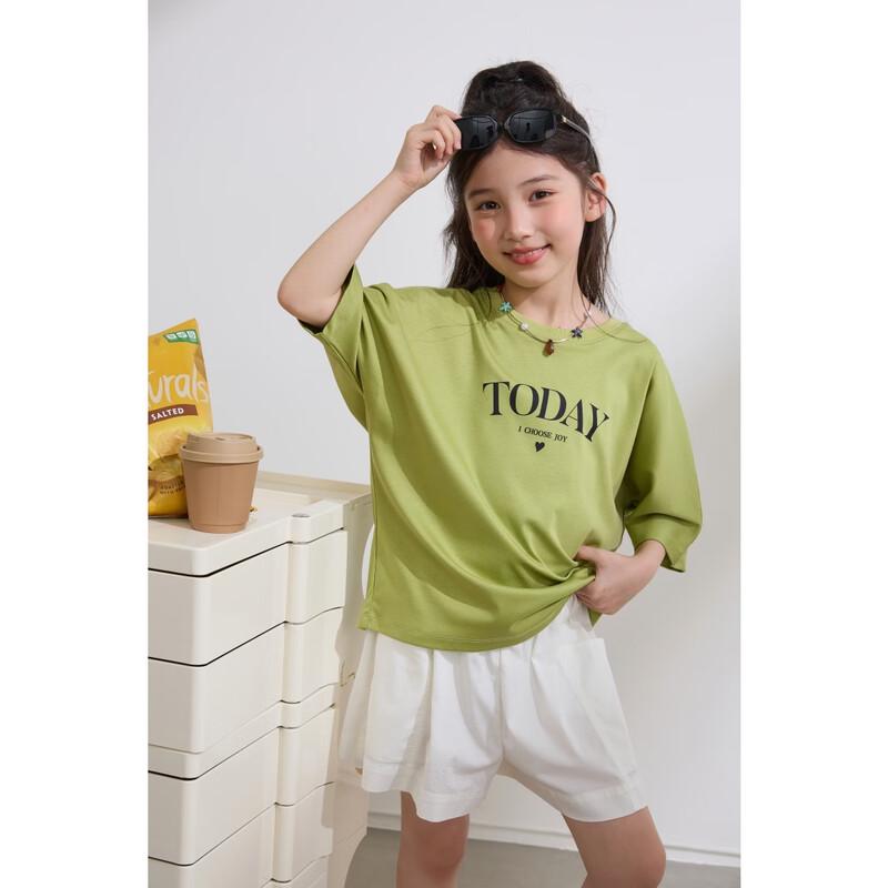 

Kids Batwing Sleeve Letter T-Shirt 110