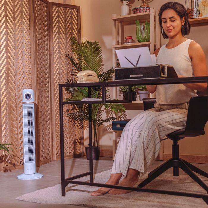 Ventilateur de Colonne - Cecotec - EnergySilence 1090 - 40 W - LED - Télécommande