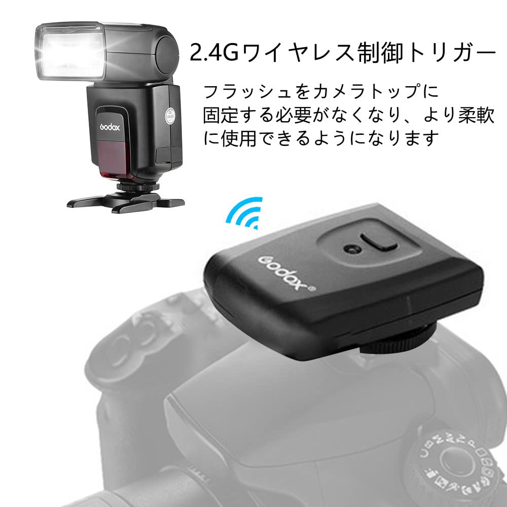 Godox TT520 Flash Speedlite for Cameras and SLR Cameras with Trigger Guide Number Mode Compatible with AT-16 Transmitter, 33, S1/S2 Support, 2.4G