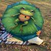 1PC Frog Lily Pad Umbrella-8-Rib Reinforced, Automatic Open, Lightweight & Durable, Cute Fashion Accessory for Outdoor-F2685