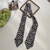 Long Silk Scarf Retro Floral Neck Small Scarf High-end Tie Decorative Chiffon Thin Hair Tie