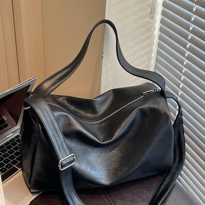 Korean Version Niche Underarm Bag 2025 Autumn New Simple Lazy Style Large Capacity Texture Shoulder Messenger Bag