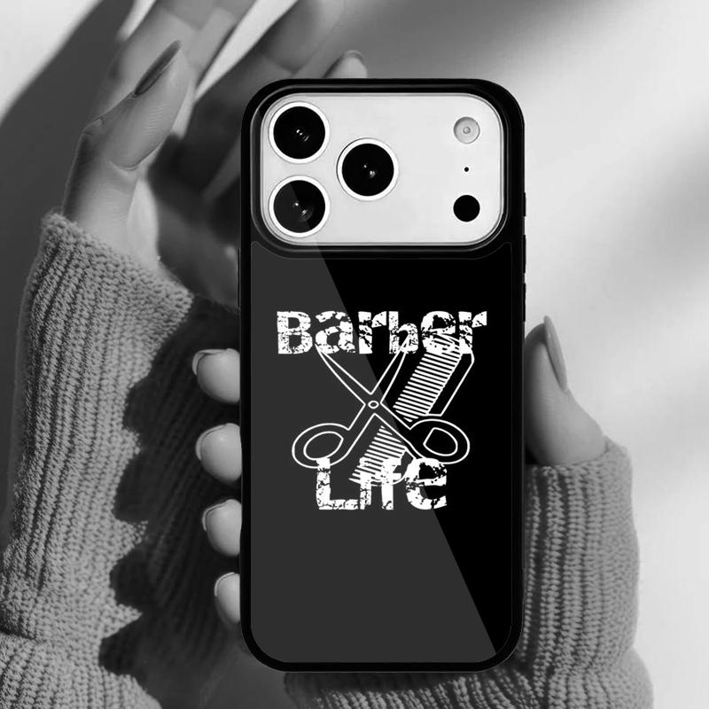 Barber Funny Vintage Classic Barber Retro Distressed Phone Case for iPhone 17 16 15 14 13 Pro Max Back Cover for 12 11 Pro Coque