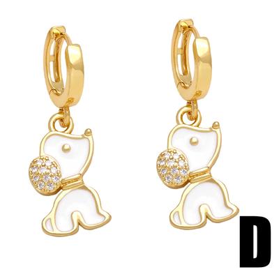 2023 neue Europäische Und Amerikanische Neue Einfache Und Niedliche Welpen Ohrringe Ohrringe Weibliche Persönlichkeit Kreative Mode Ohrringe