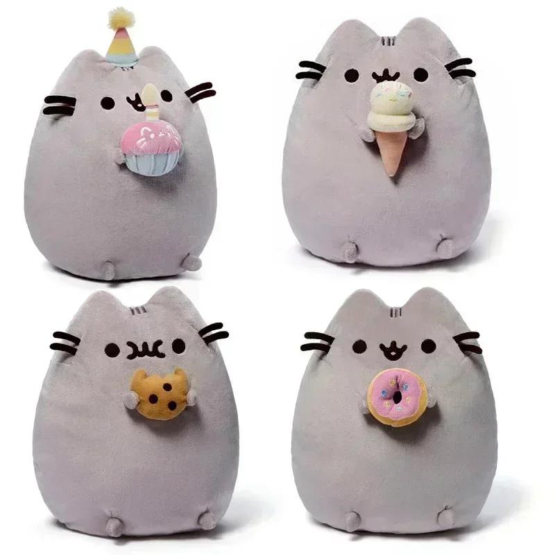 Cute Unicorn Donut Cat Plush Toy Kawaii Anime Ice Cream Pizza Cake Stuffed Animal Doll Gift For Kids Room Decor