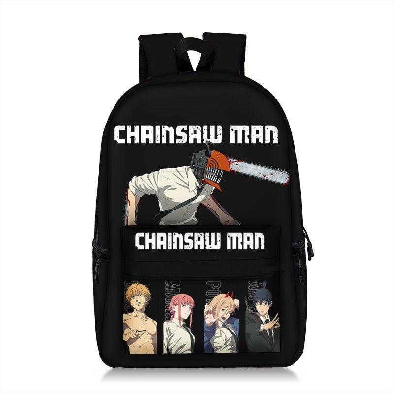 Stunning Child/adult Chainsaw Man Backpack Schoolbag Anime Bag