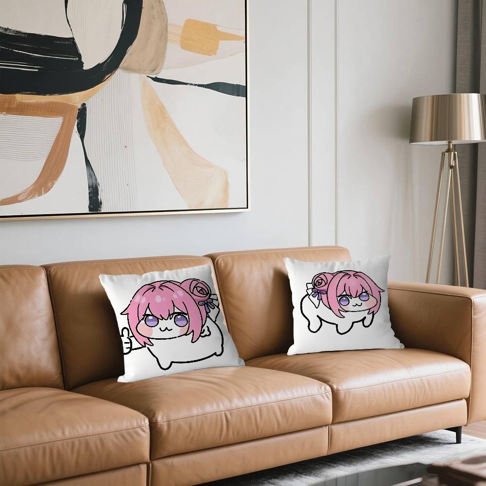 Anime Doro Pillowcase Toon Gift Cushion Cover Bedroom Home Sofa Chair Seat Decor Pillow Case
