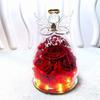 Preserved Rose Forever Flower in Glass Angel Figurines, Flowers for Delivery, Gifts for Mom Birthday Gifts for Women Mom Grandma Wife Friends