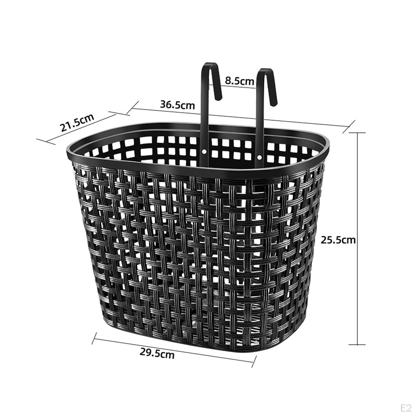 Корзина для велосипеда — стильное отделение для хранения на переднем руле чёрный — фото 4