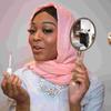 Handheld Mirror With Handle Compact Makeup Mirrors Retro Travel Beauty Accessories Durable Lightweight Ladies Gift
