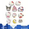 Metal KT Cat Shoe Charms - Flower Style Hole Accessories