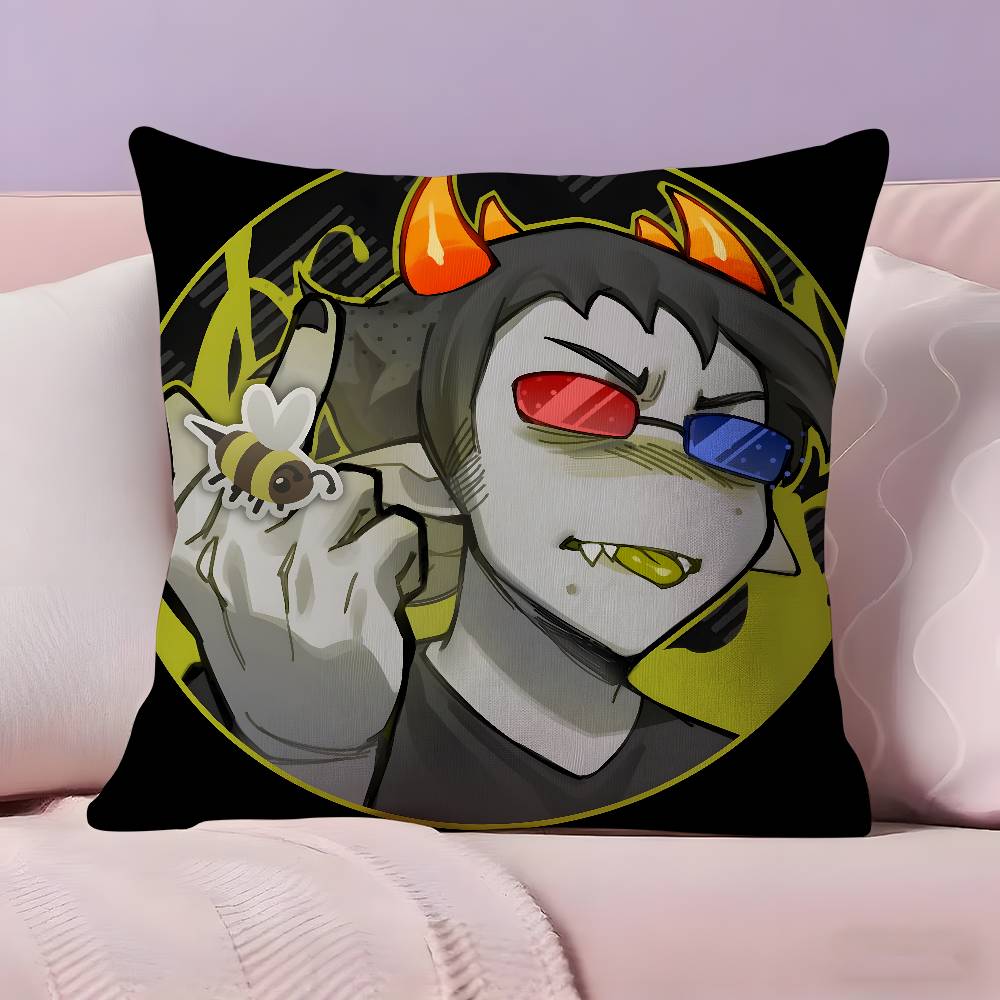 Anime HHomestuck Pillow Case Ultra Soft Skin Friendly Fabric Cloud Like Comfort  Concealed Zipper