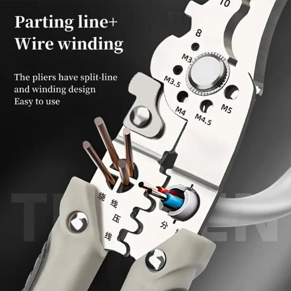 Tuosen Multi-Function Wire Stripping Pliers - Industrial-Grade Electrician Tool