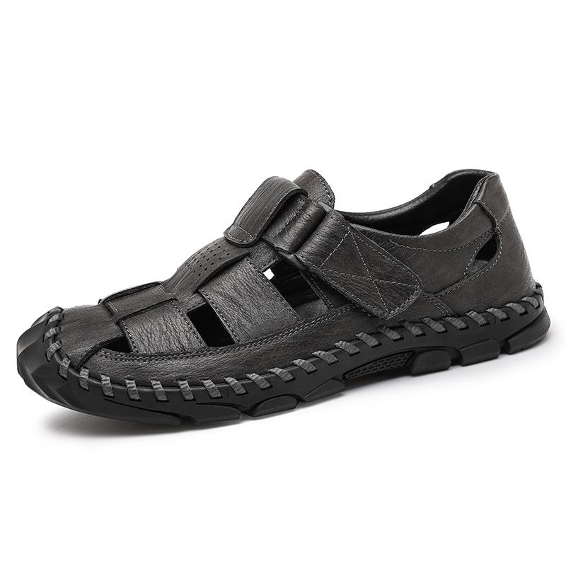 Sandali da uomo in vera pelle Sandali sportivi da esterno Scarpe casual Estate