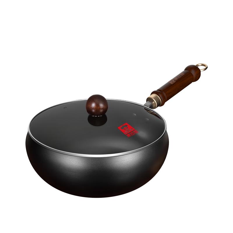 KANBAH 24cm Refined Iron Non-Coated Stir-Fry Wok