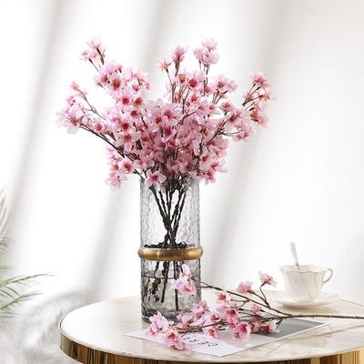 1 Pcs Peach Blossom Branch Artificial Cherry Blossom Flower Home Christmas Decoration Wedding Accessories