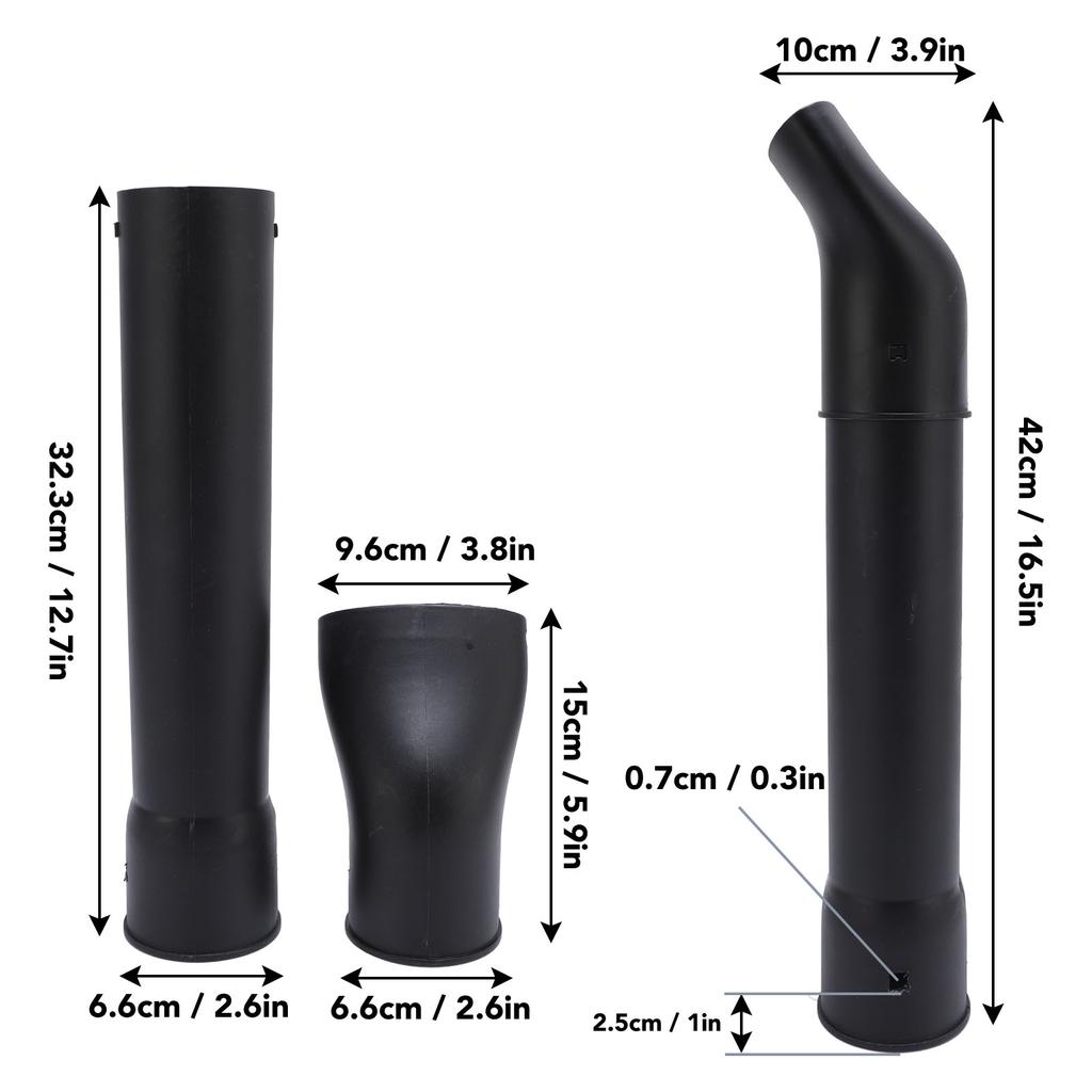 Laubbläserdüsen Gute Kompatibilität Flaches Ende Multifunktionale Autotrocknungsdüsen Einfache Installation Effizientes ABS für den Garten