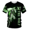 Roaring Lion King Graphic Short Sleeve T-Shirt, Stylish Casual Print Tee