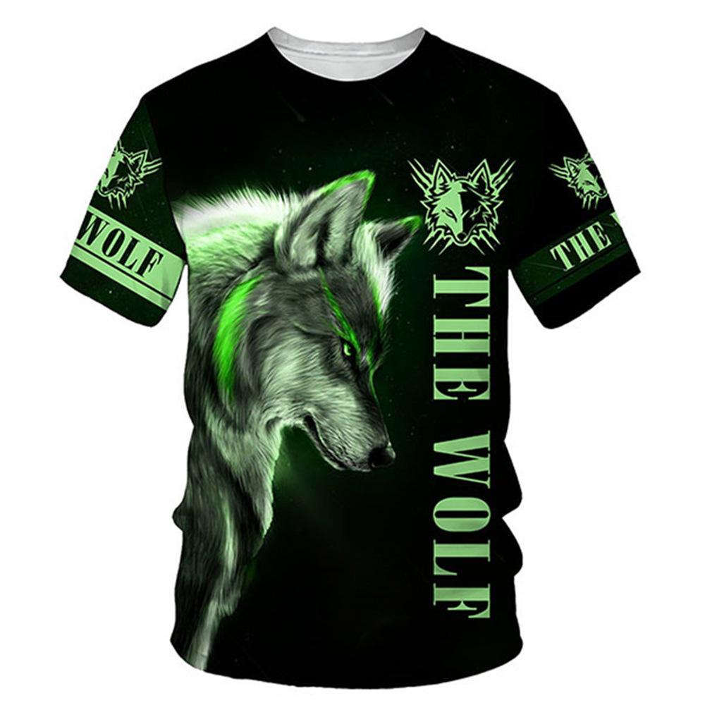 Roaring Lion King Graphic Short Sleeve T-Shirt, Stylish Casual Print Tee