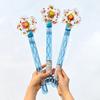 Windmühlen-Seifenblasenstab Große Kapazität Interaktiver Seifenblasenmacher Cartoon Outdoor Sommer Spielzeug für Kinder Seifenblasen-Spielset für Party Picknick Strand