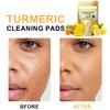 40Pcs Kojic Acid Cleansing Pads Dark Spots Makeup Removal Compressed Turmeric Facial Sponges Gentle Pores Cleaning Exfoliating Face Cleaning Cotton