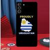 Uruguay Flag Phone Case For Samsung Galaxy S25 Ultra S9 S10 S20 S21 S22 Plus S23 FE S24 Ultra Back Cover