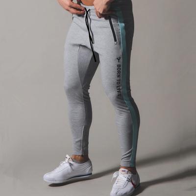 Erkekler koşucu pantolonu Gym Fitness Pamuk Sweatpants Koşu Spor Eğitimi Sıska Pantolon Eşofman Altı
